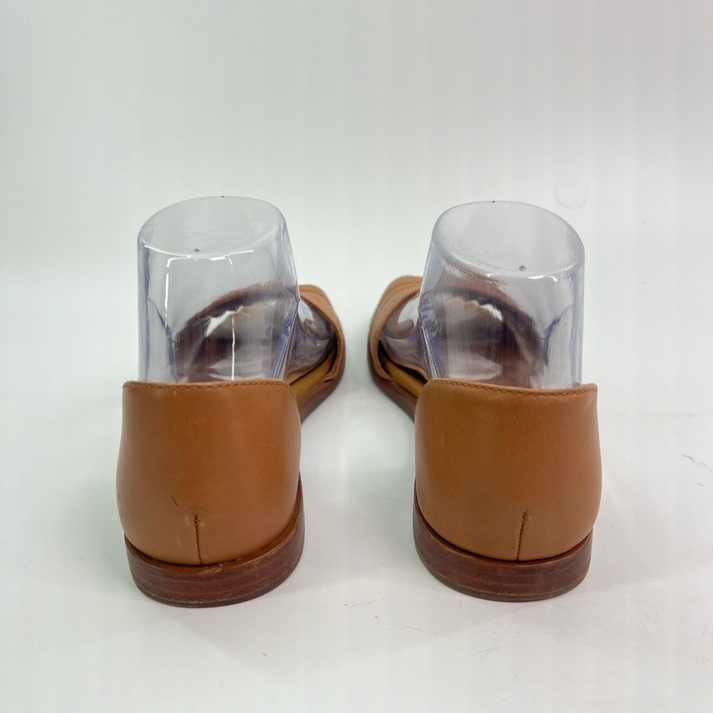 Madewell The Nelda d'Orsay Flat in desert camel tan nude leather sandal 6 six - Picture 5 of 11